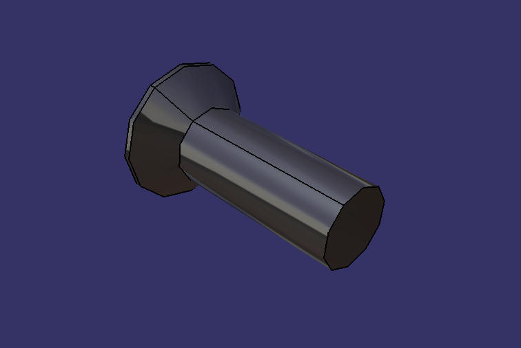 Cross groove counterhead screw, M6*16, Dacro