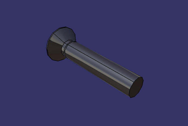 Cross groove counterhead screw, M8*40, Dacro