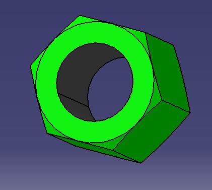 Hexagonal thick nut, M42, without paint-1