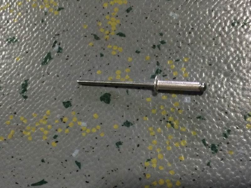 Open-shaped flat round head core rivet, 3.2*14, aluminum parts