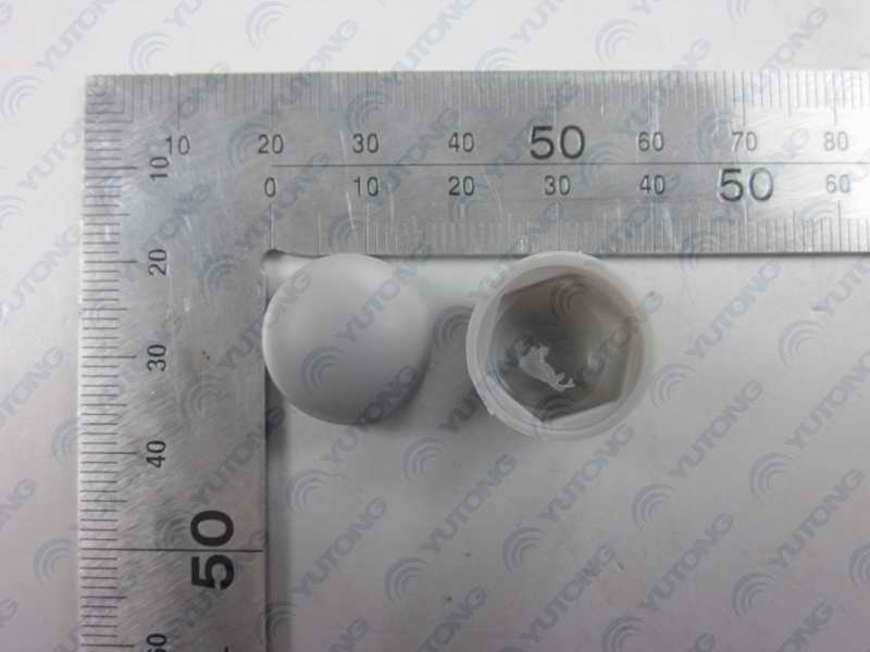 Nut protective cap, M8, dark grey soft polyethylene-1