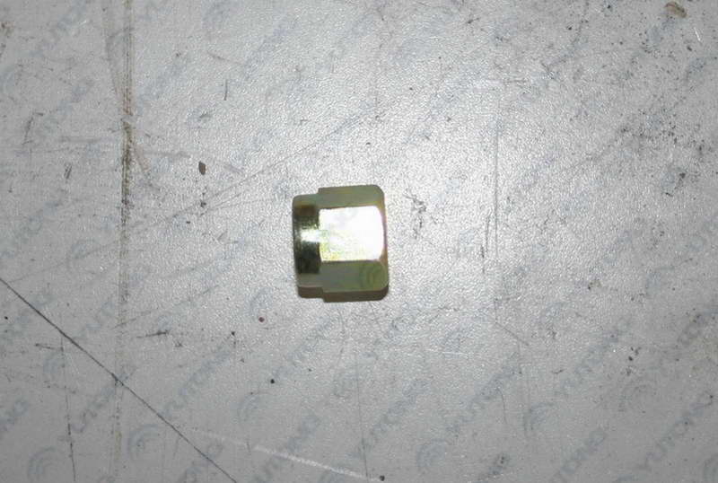 Connecting nut for ferrule-type pipe joints, M12*1.25 rainbow galvanized-1