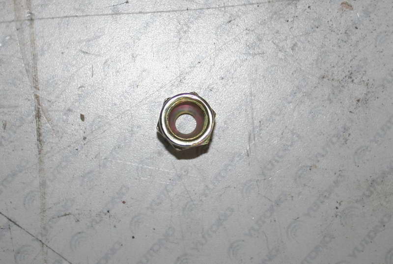 Connecting nut for ferrule-type pipe joints, M12*1.25 rainbow galvanized-2